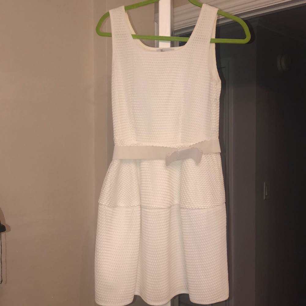 White netted dress